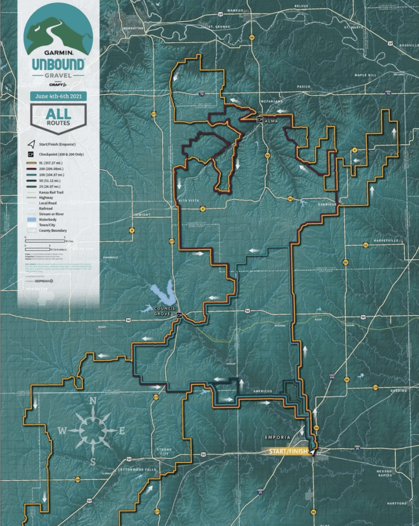 Routes & Course Maps UNBOUND Gravel